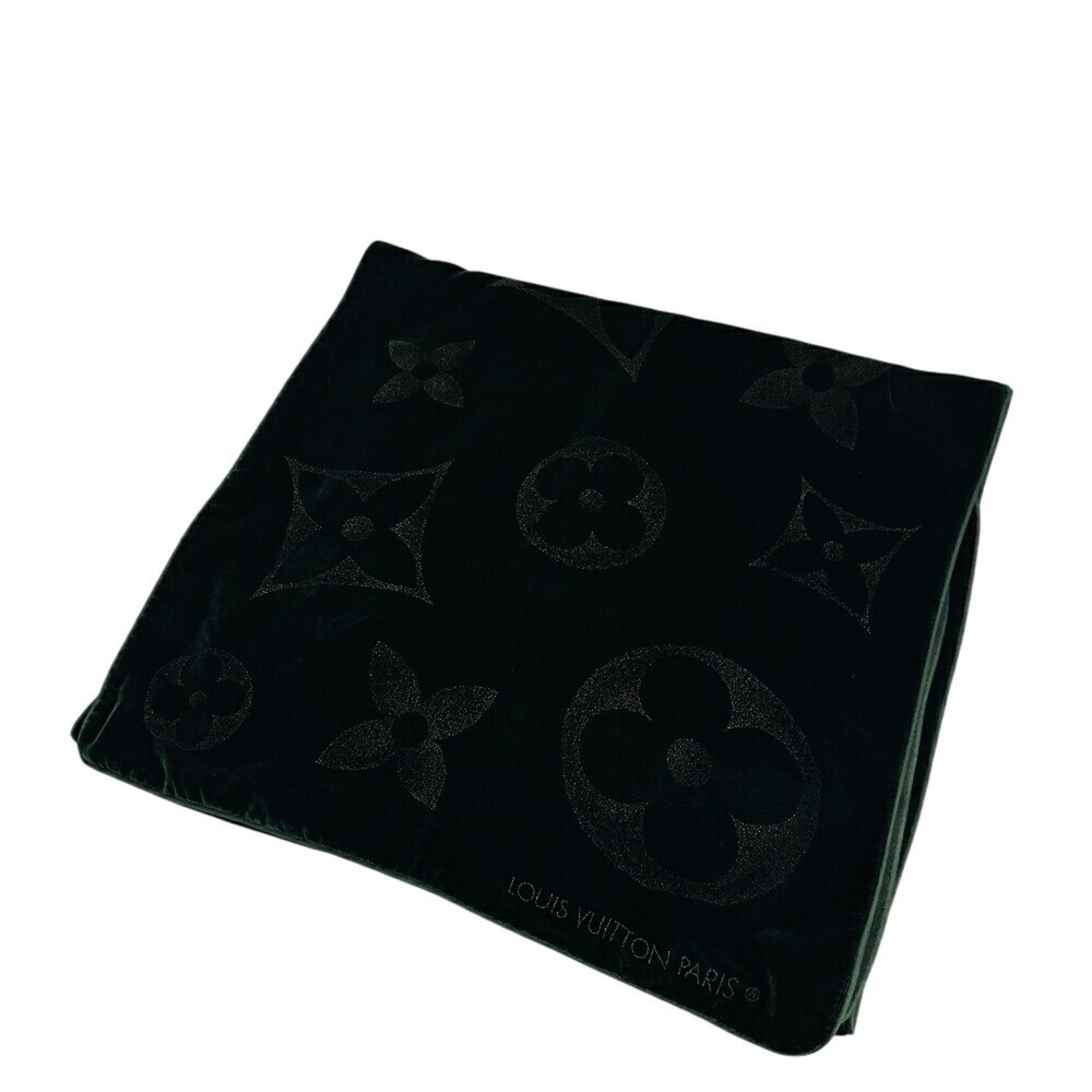 LOUIS VUITTON Echarpe Velvet Scarf/Bandana, Monogram Green